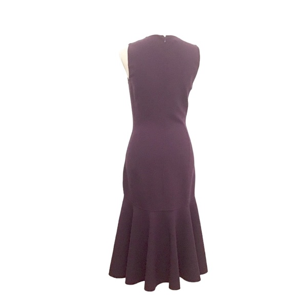 Michael Kors Collection Blackberry Wool Dress Size 4 - Picture 7 of 10